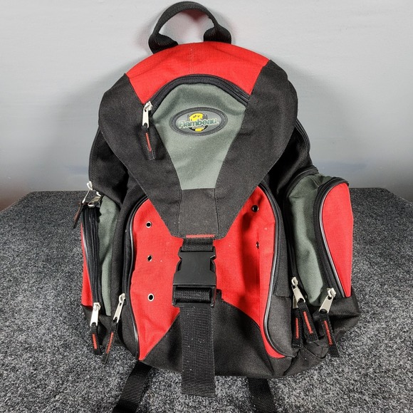 Flambeau Outdoors Other - Flambeau Outdoors Black And‎ Red Large Backpack Bag Multi Pockets